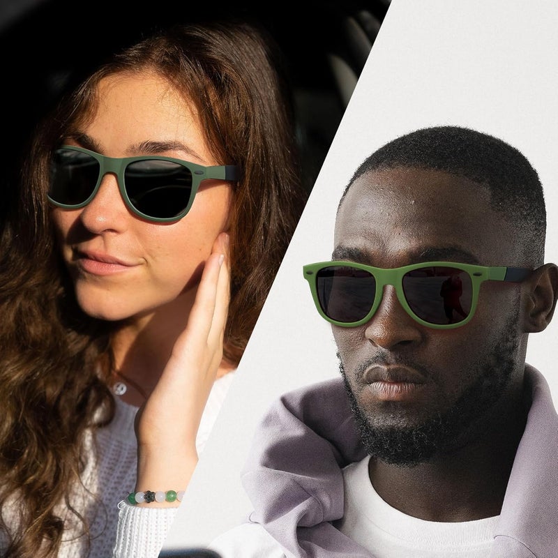 Joopin Square Sunglasses Polarized UV Protection Trendy Designer Sun Glasses Men Women - Image 2
